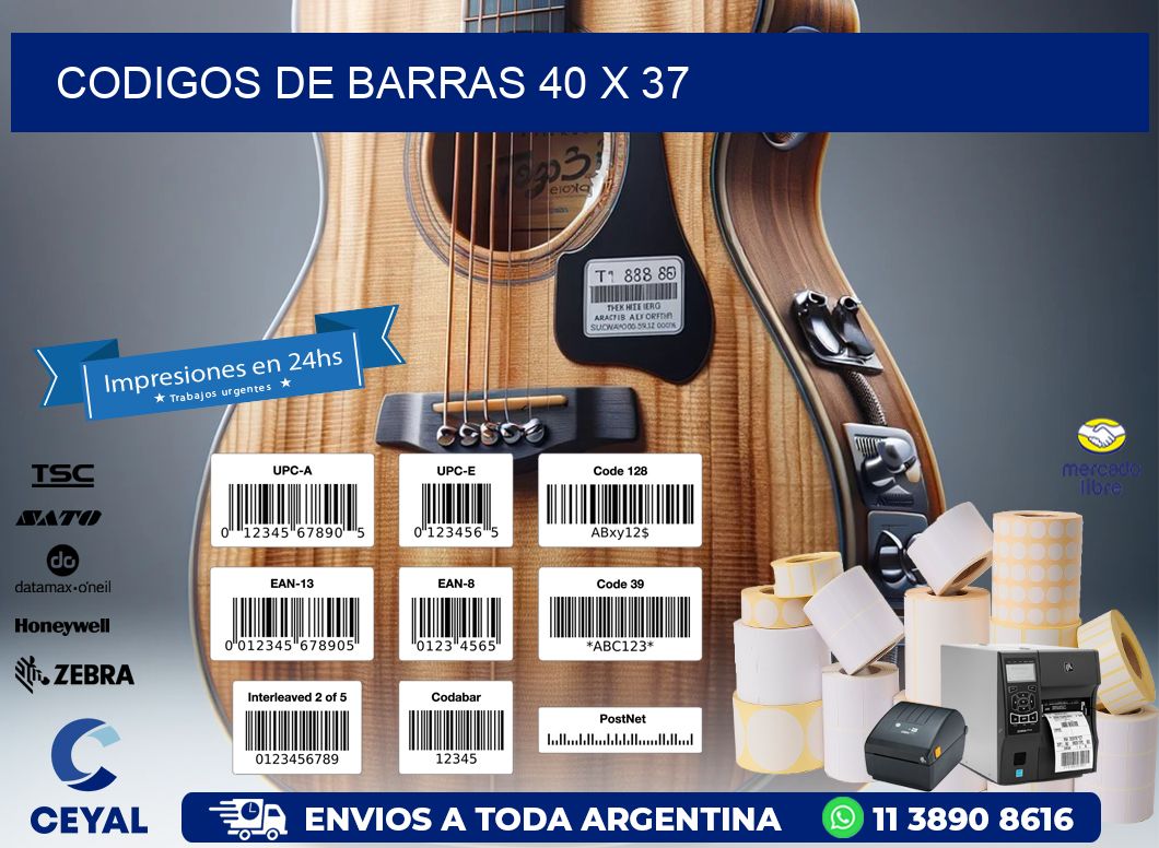codigos de barras 40 x 37