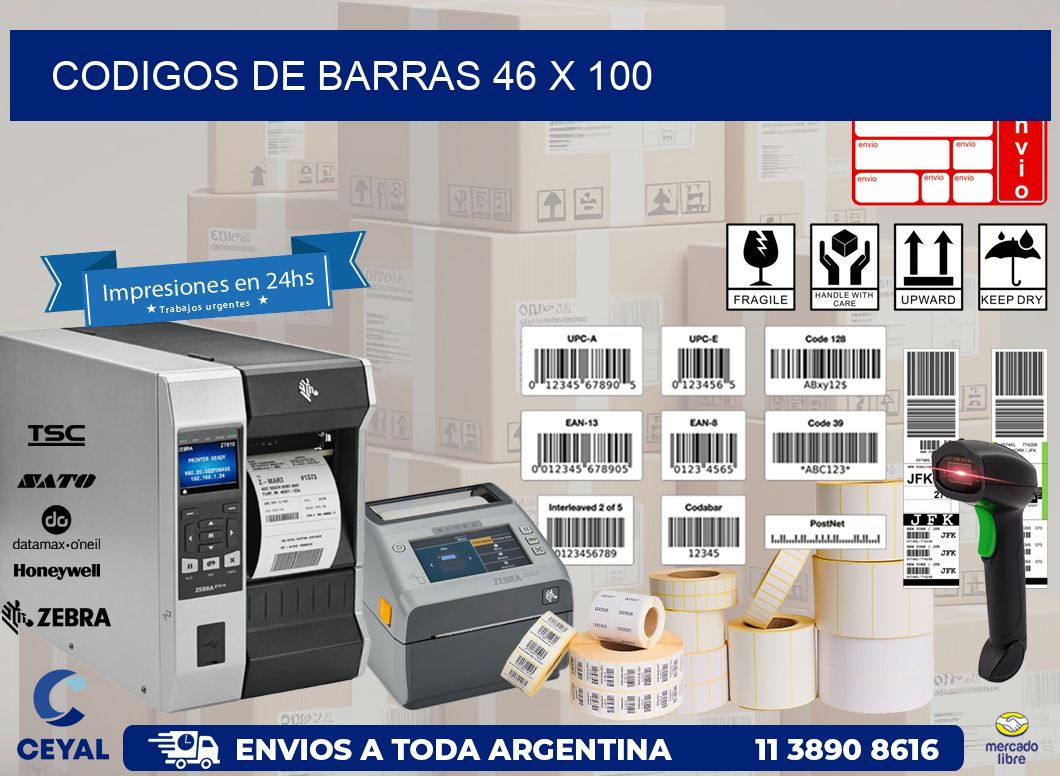 codigos de barras 46 x 100
