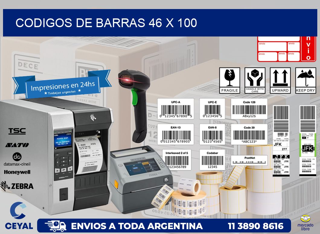 codigos de barras 46 x 100