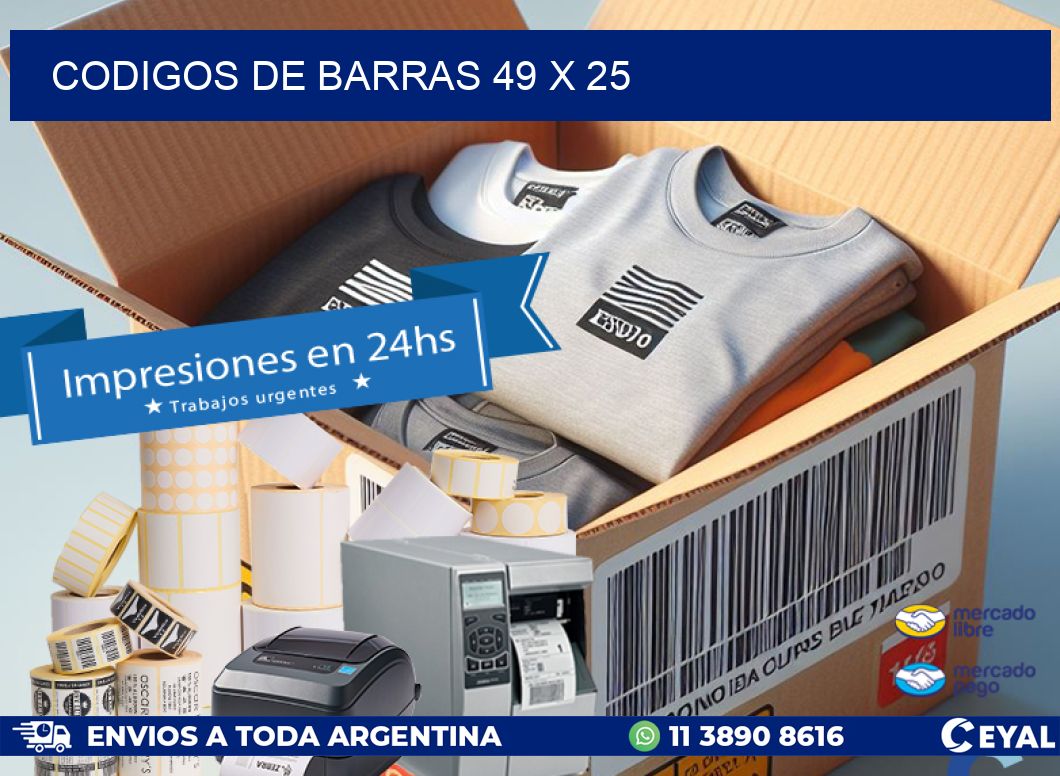 codigos de barras 49 x 25