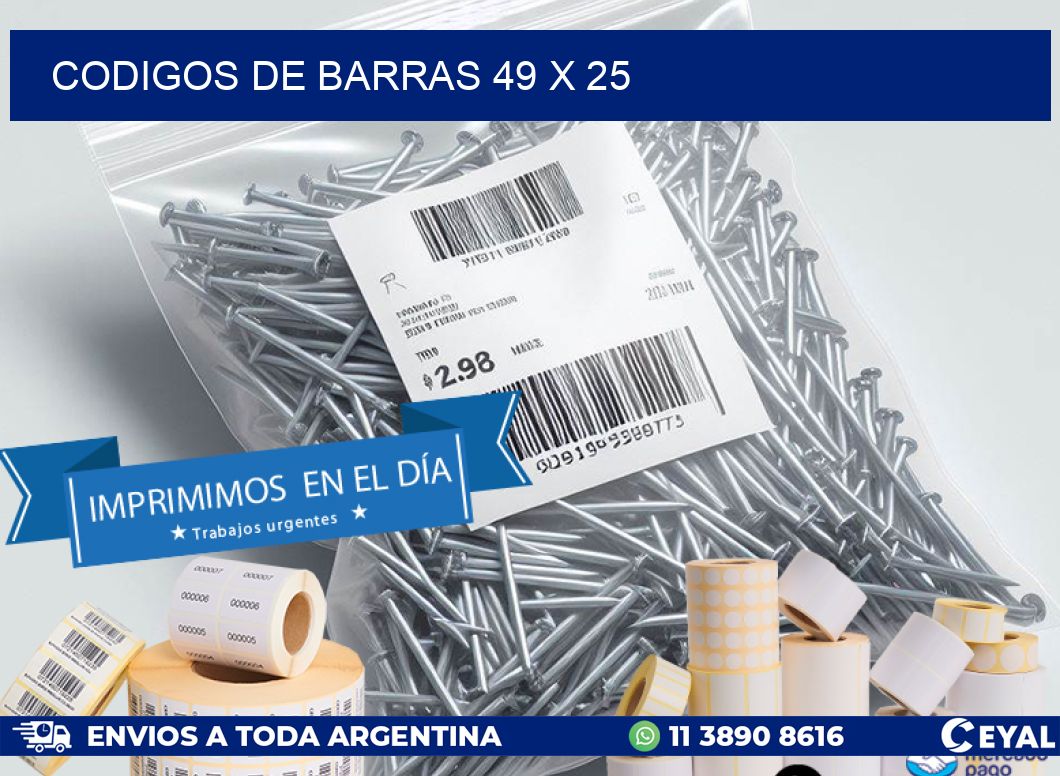 codigos de barras 49 x 25