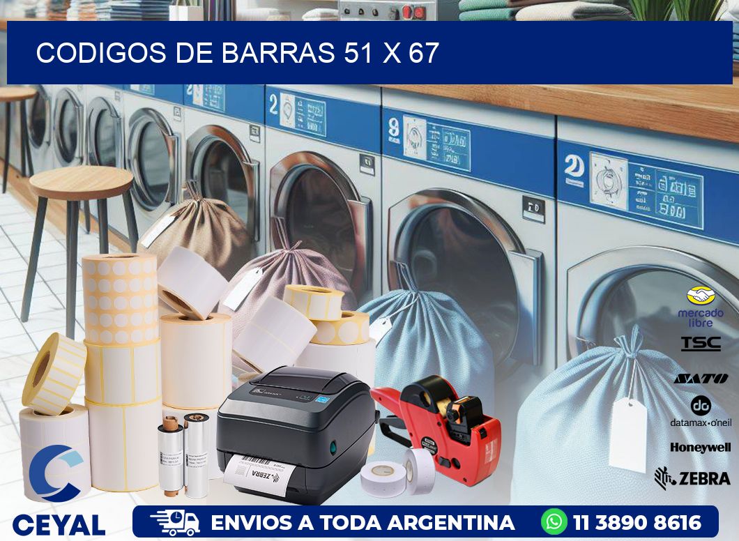 codigos de barras 51 x 67