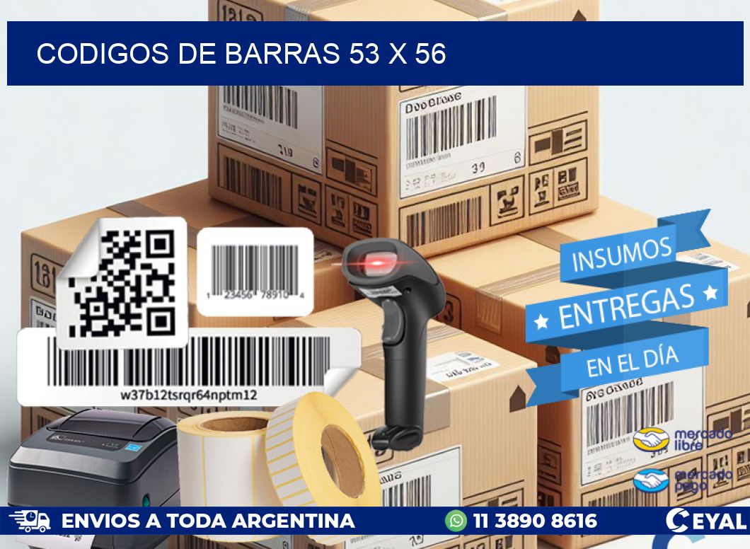 codigos de barras 53 x 56