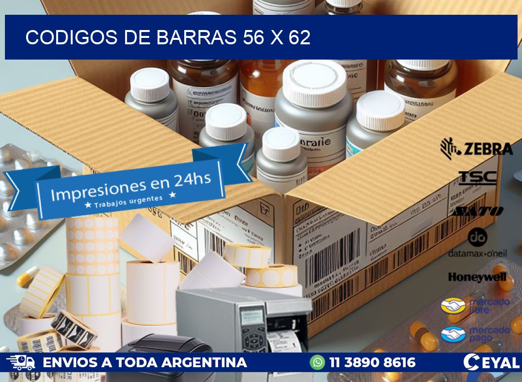 codigos de barras 56 x 62