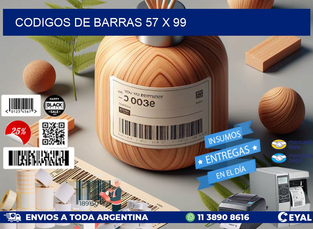 codigos de barras 57 x 99