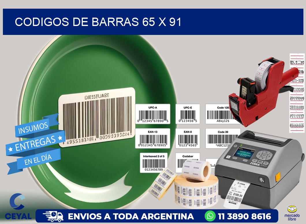 codigos de barras 65 x 91