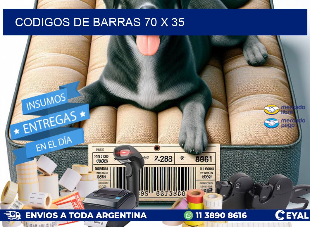 codigos de barras 70 x 35