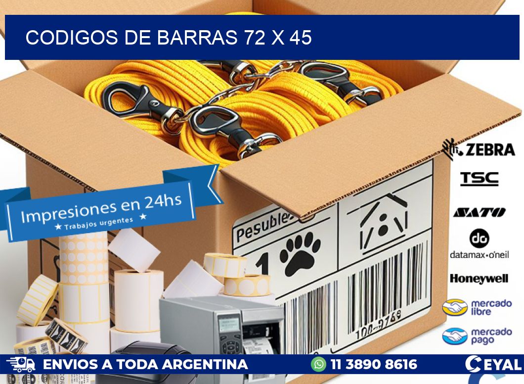 codigos de barras 72 x 45