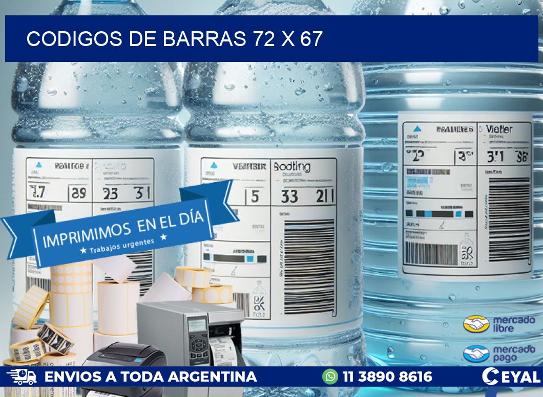 codigos de barras 72 x 67