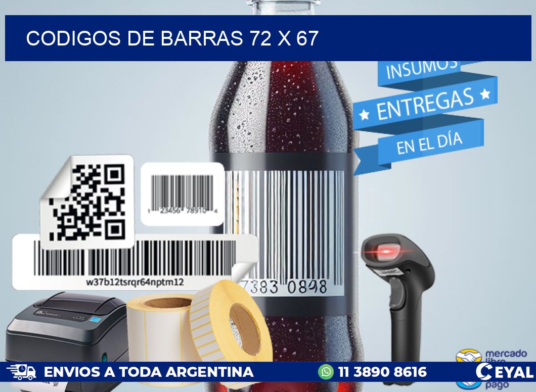 codigos de barras 72 x 67