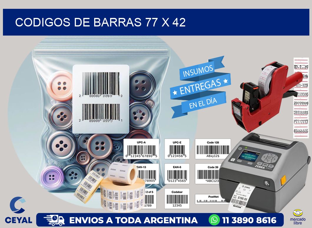 codigos de barras 77 x 42