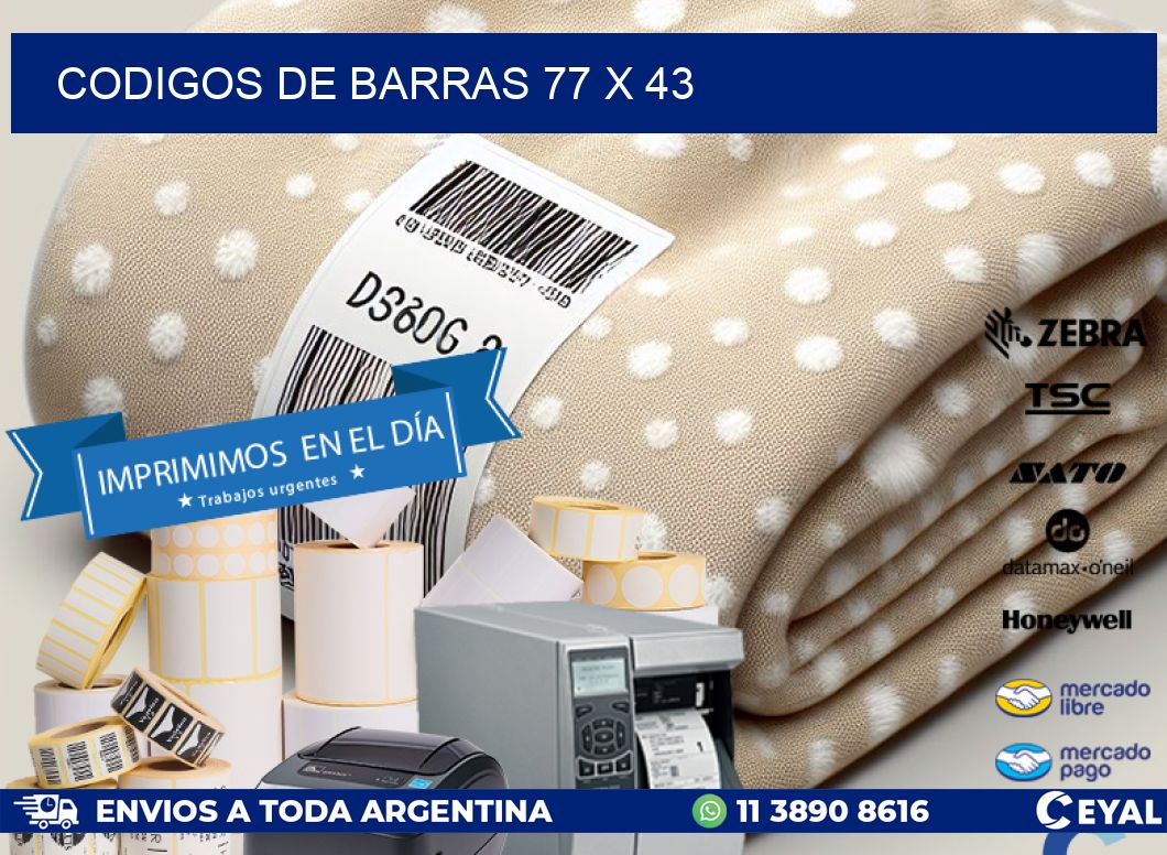 codigos de barras 77 x 43