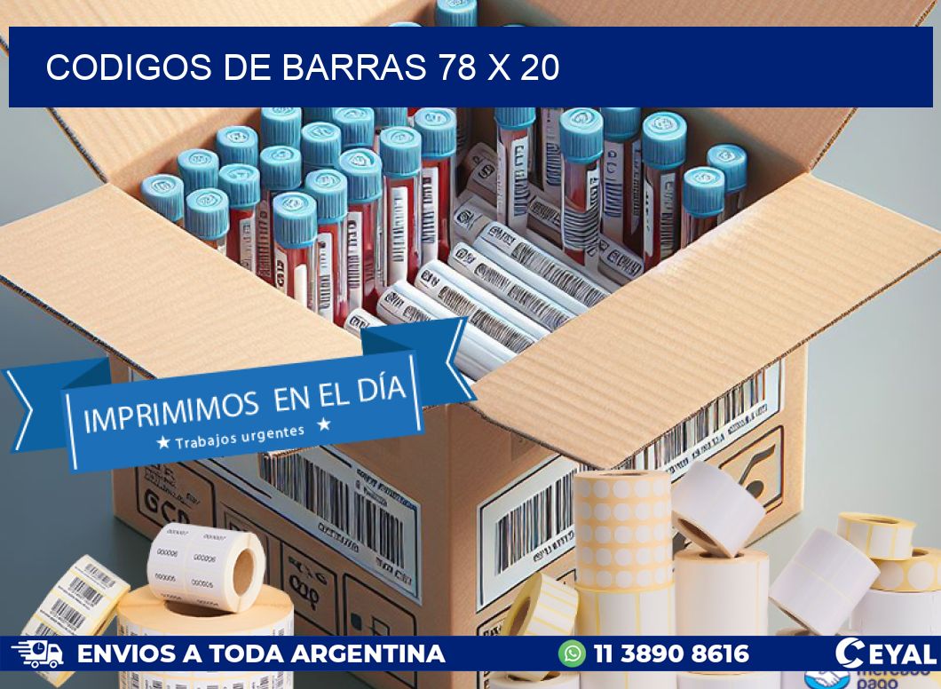 codigos de barras 78 x 20