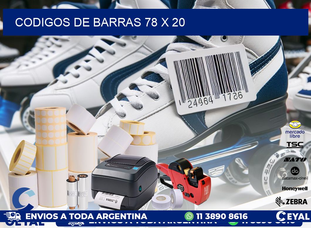 codigos de barras 78 x 20