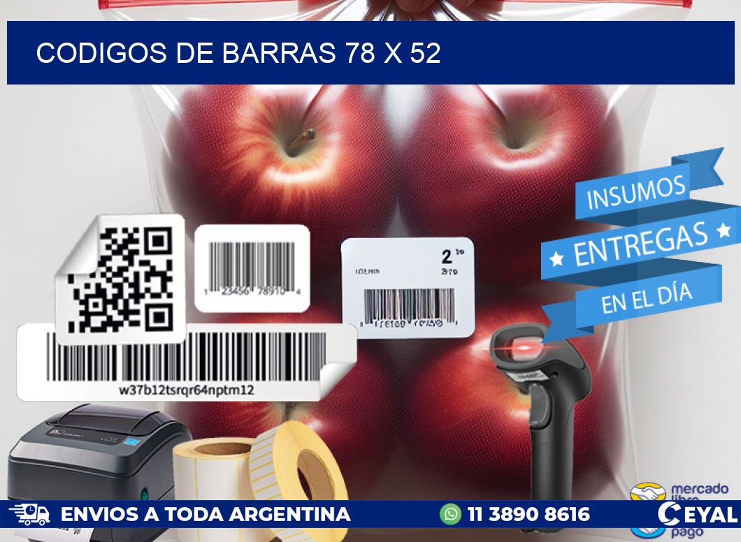 codigos de barras 78 x 52