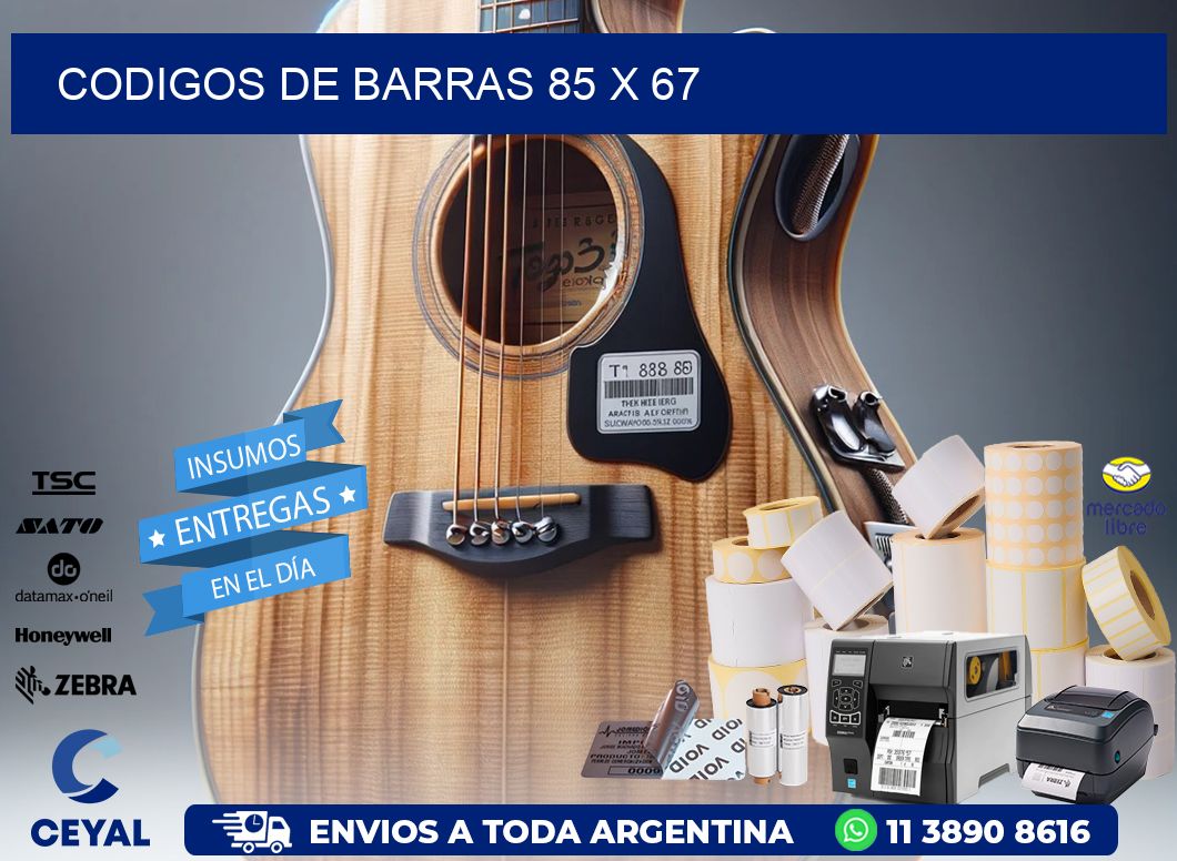 codigos de barras 85 x 67
