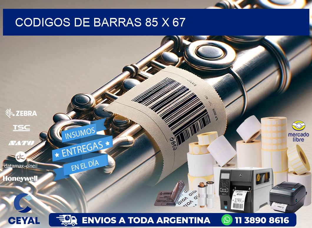 codigos de barras 85 x 67
