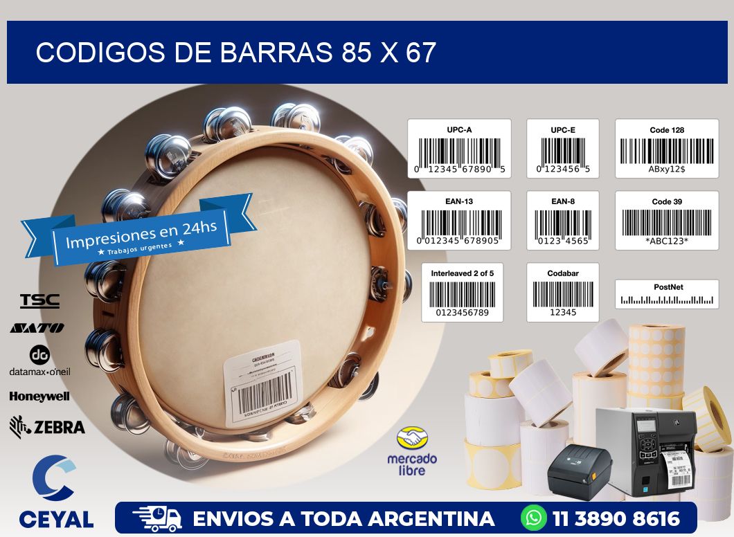 codigos de barras 85 x 67