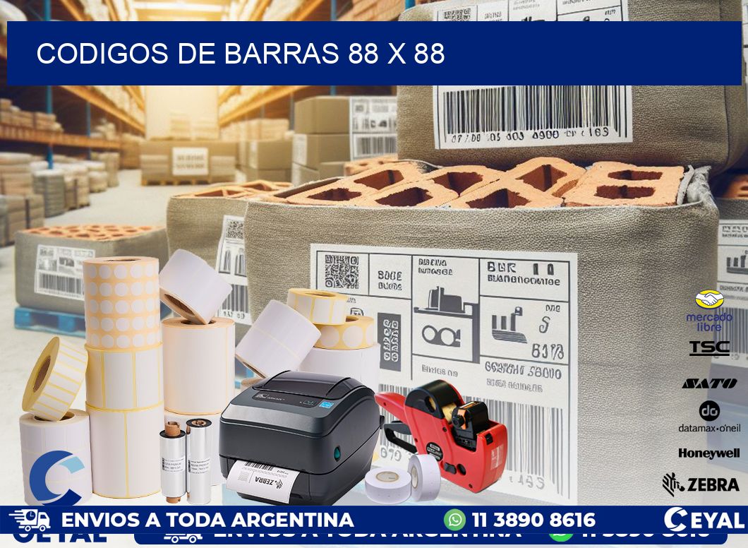 codigos de barras 88 x 88