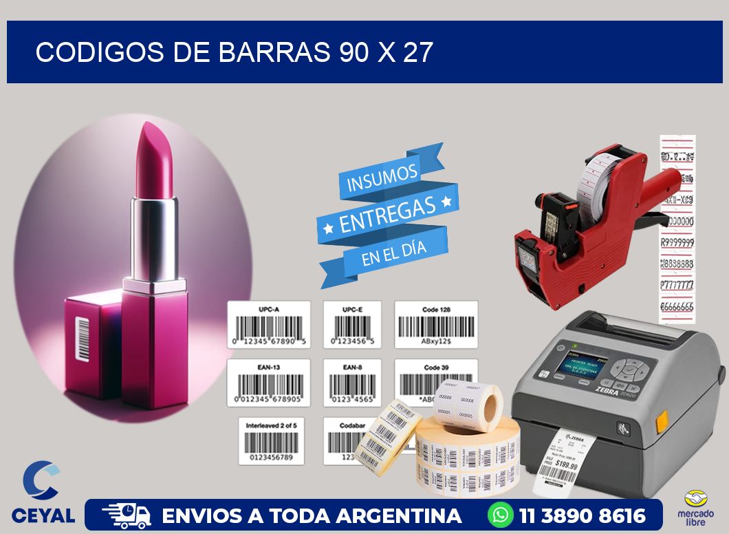 codigos de barras 90 x 27