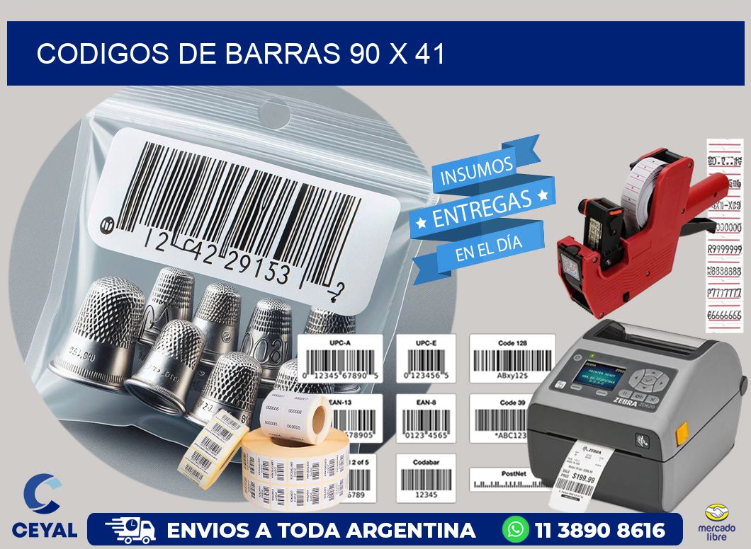codigos de barras 90 x 41