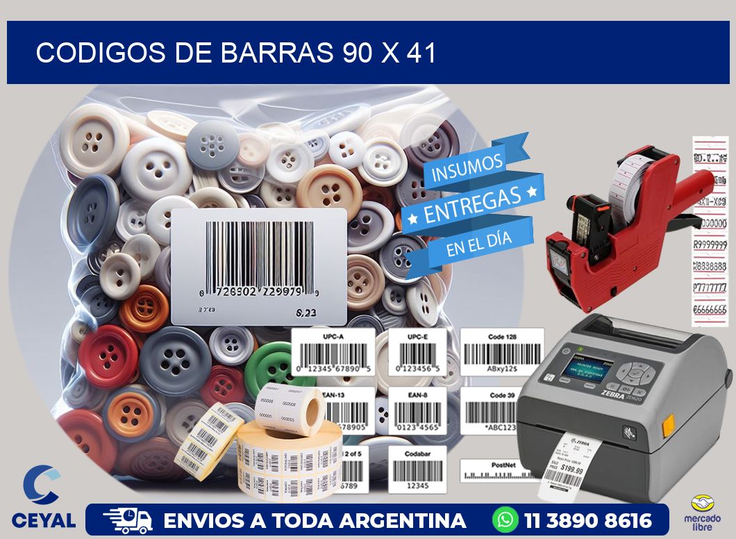 codigos de barras 90 x 41