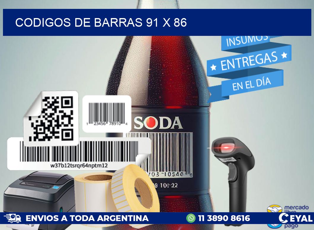 codigos de barras 91 x 86