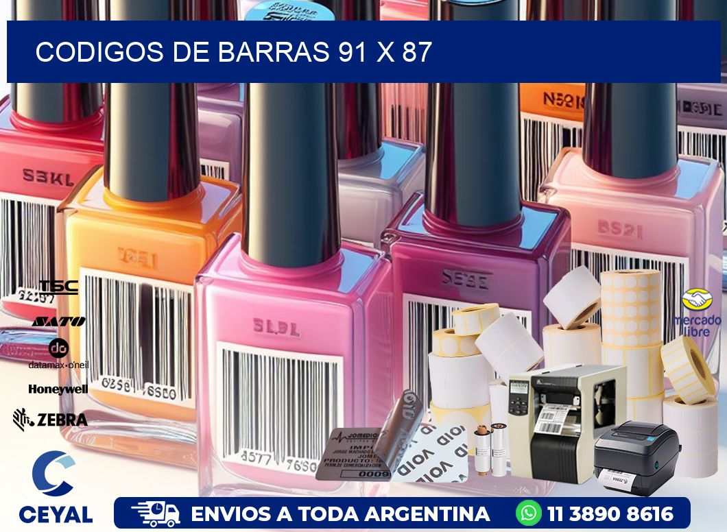 codigos de barras 91 x 87