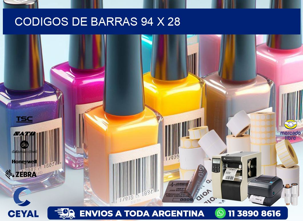 codigos de barras 94 x 28
