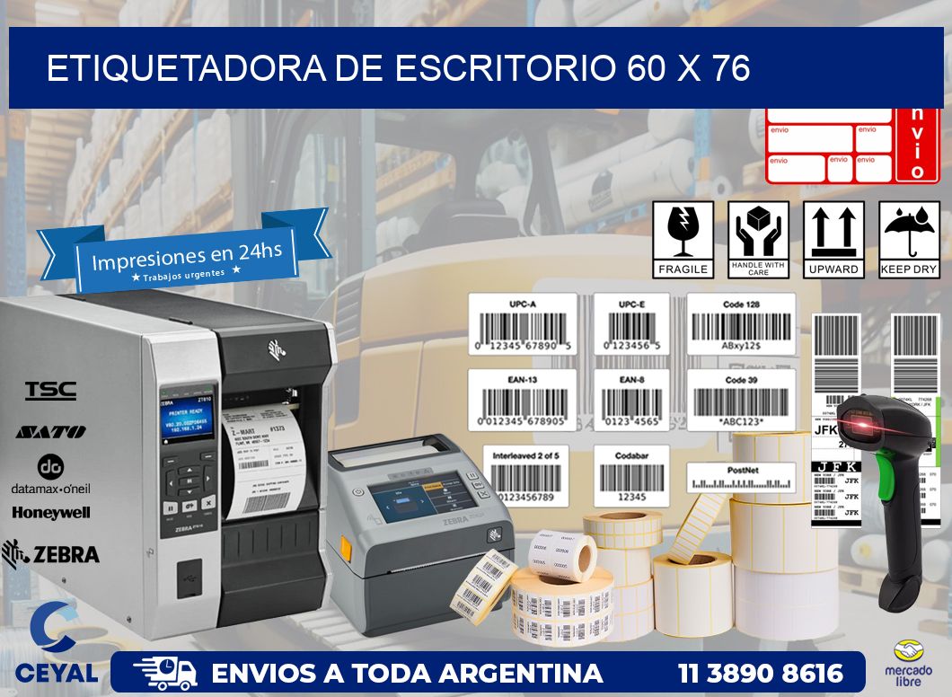 etiquetadora de escritorio 60 x 76