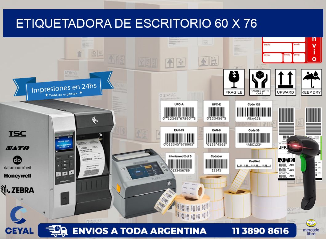 etiquetadora de escritorio 60 x 76