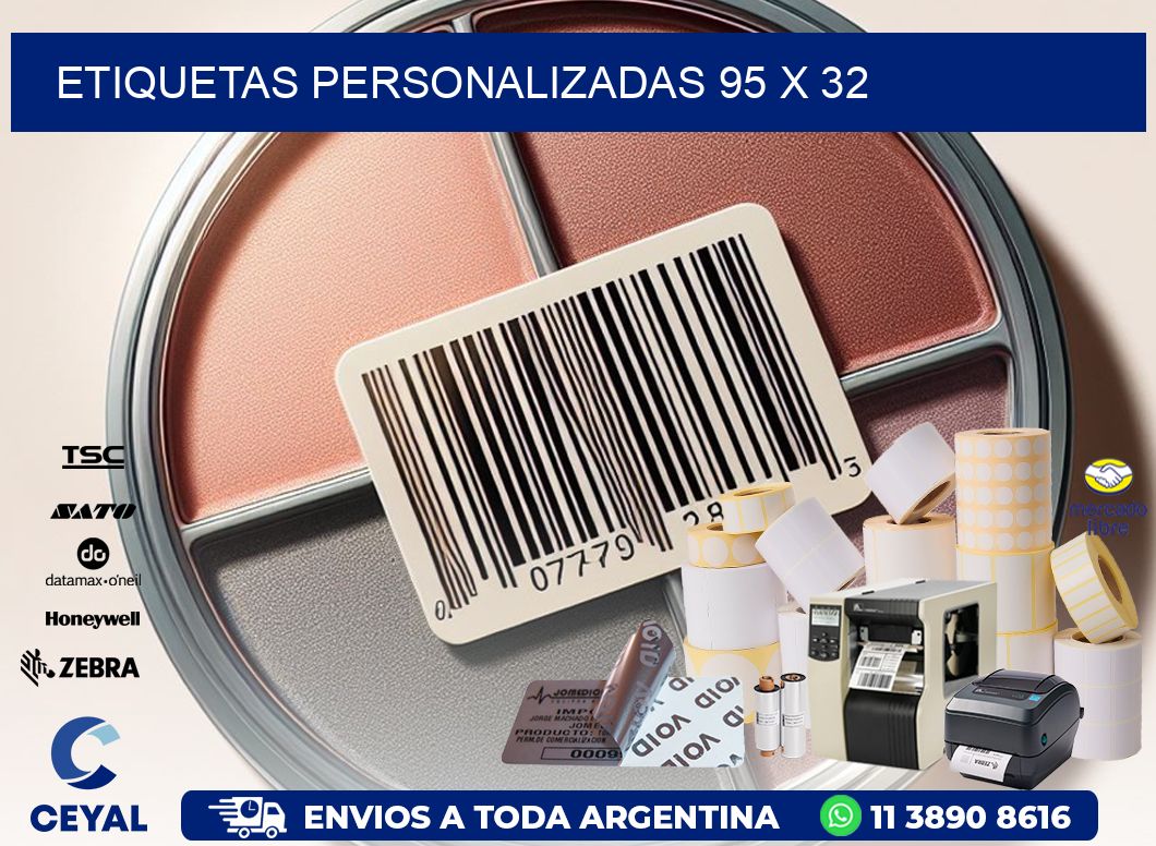etiquetas personalizadas 95 x 32