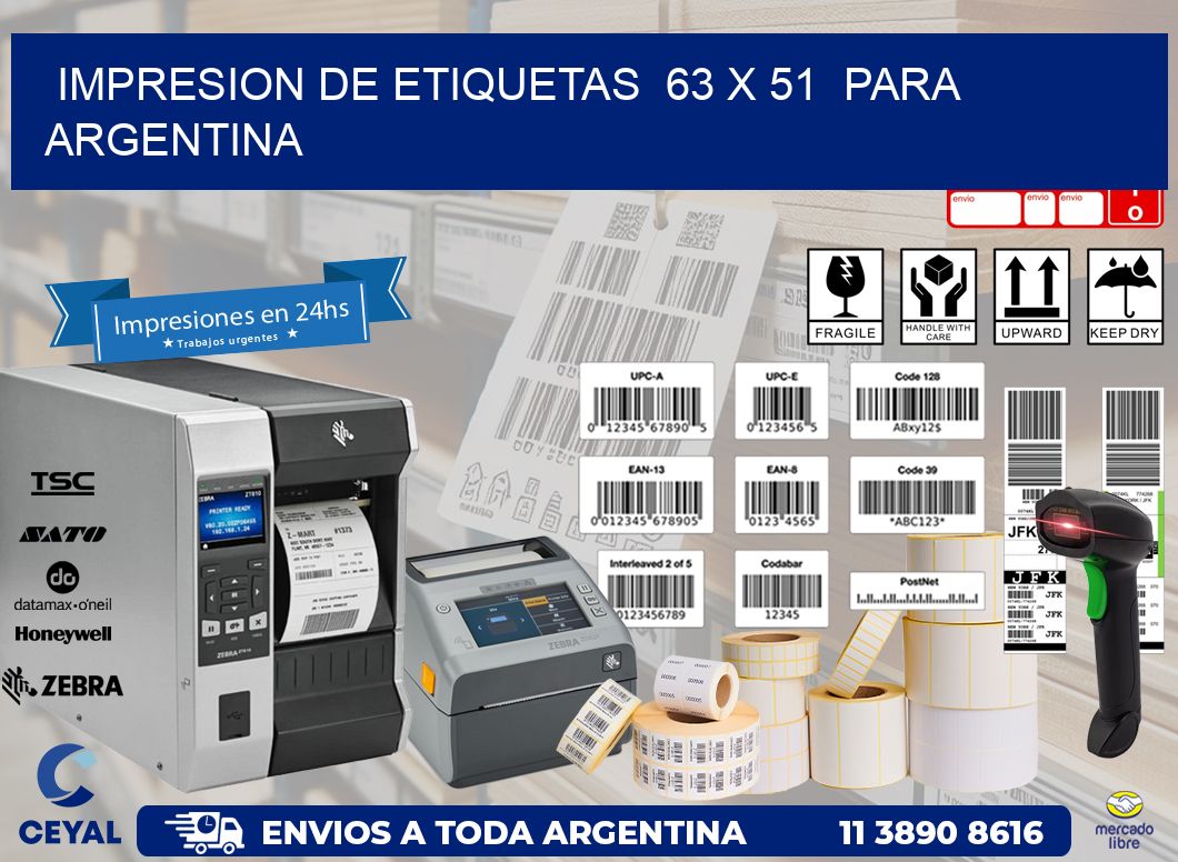 impresion de etiquetas 63 x 51 para argentina