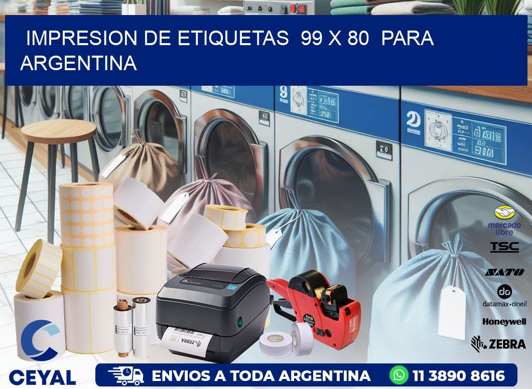 impresion de etiquetas 99 x 80 para argentina