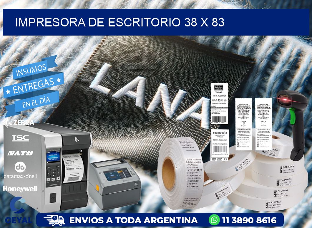 impresora de escritorio 38 x 83