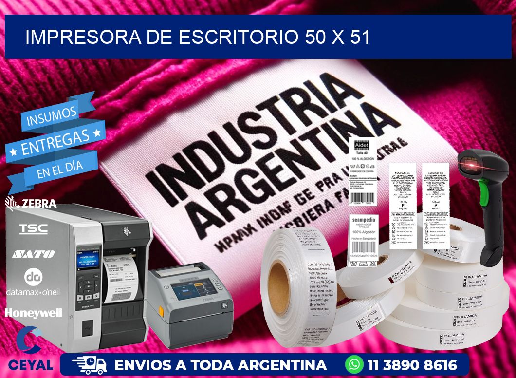 impresora de escritorio 50 x 51