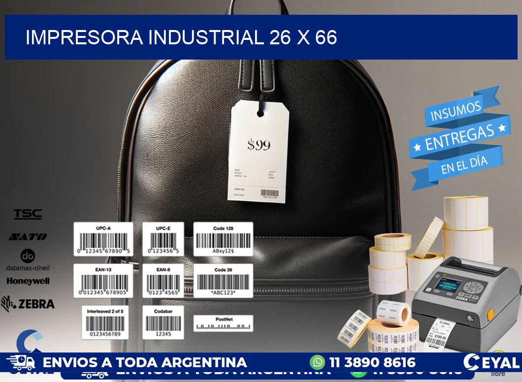 impresora industrial 26 x 66