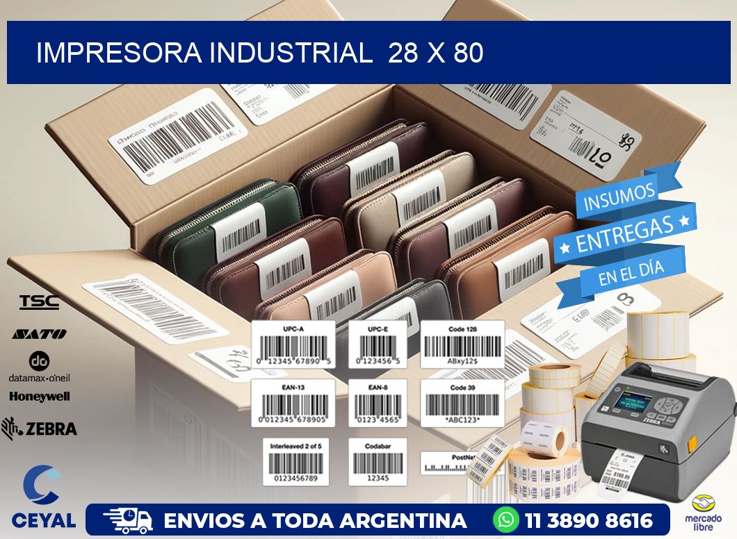impresora industrial 28 x 80