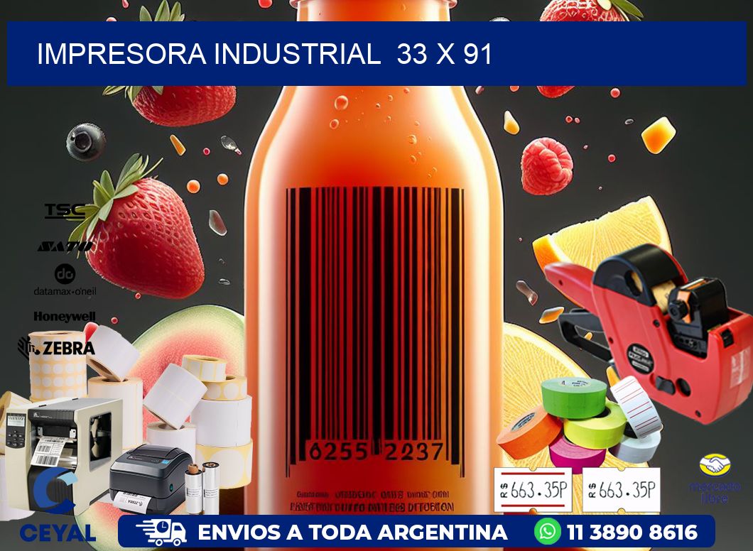 impresora industrial 33 x 91