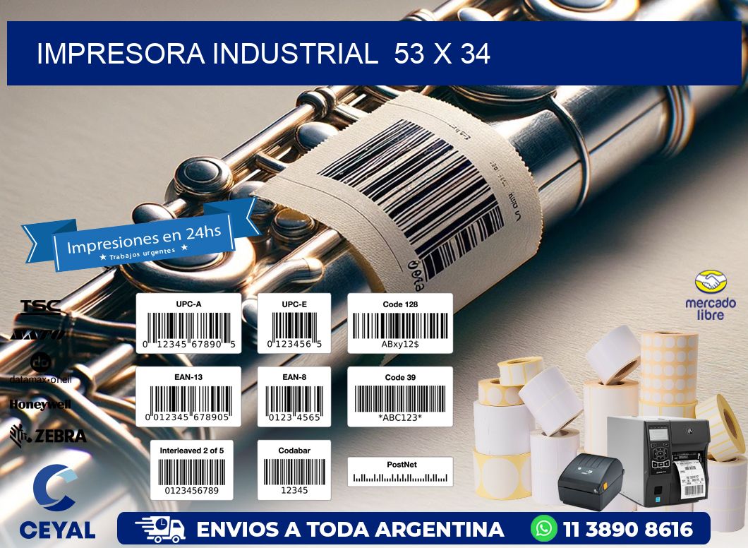 impresora industrial 53 x 34