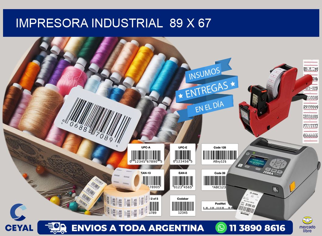 impresora industrial  89 x 67