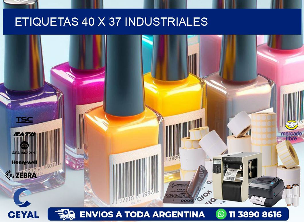 ETIQUETAS 40 x 37 INDUSTRIALES