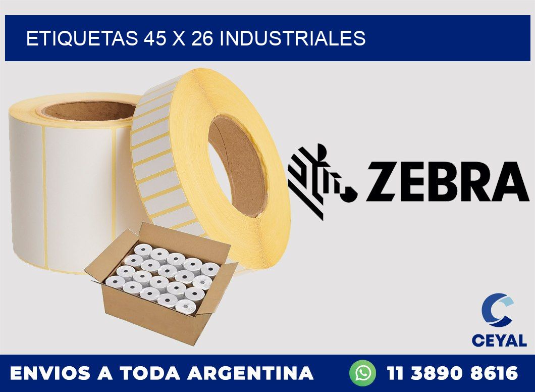 ETIQUETAS 45 x 26 INDUSTRIALES