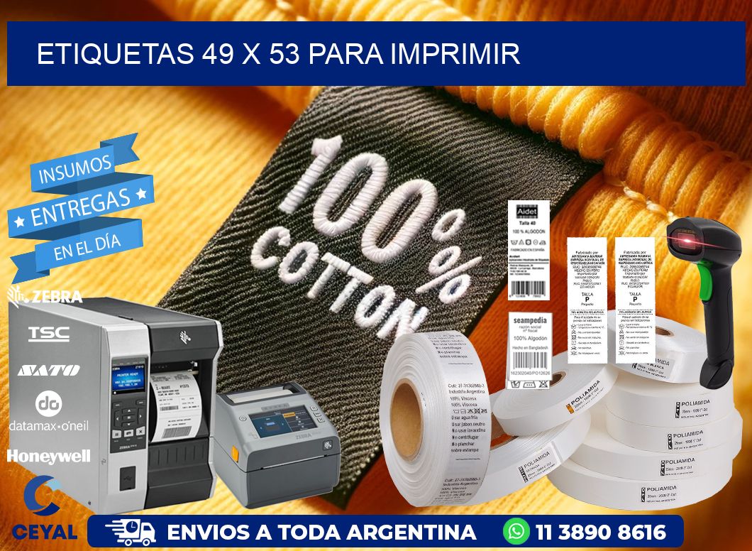 ETIQUETAS 49 x 53 PARA IMPRIMIR