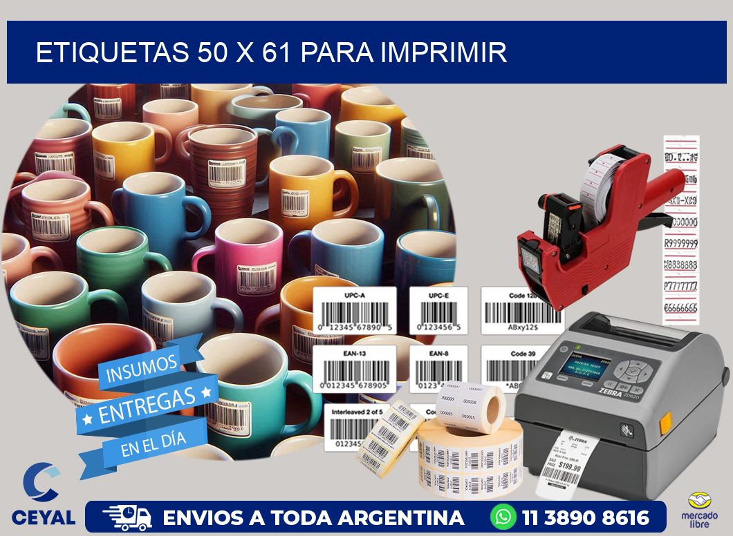 ETIQUETAS 50 x 61 PARA IMPRIMIR
