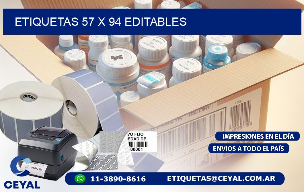 ETIQUETAS 57 x 94 EDITABLES