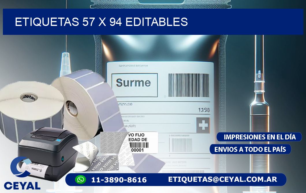 ETIQUETAS 57 x 94 EDITABLES