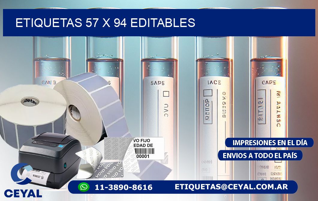 ETIQUETAS 57 x 94 EDITABLES