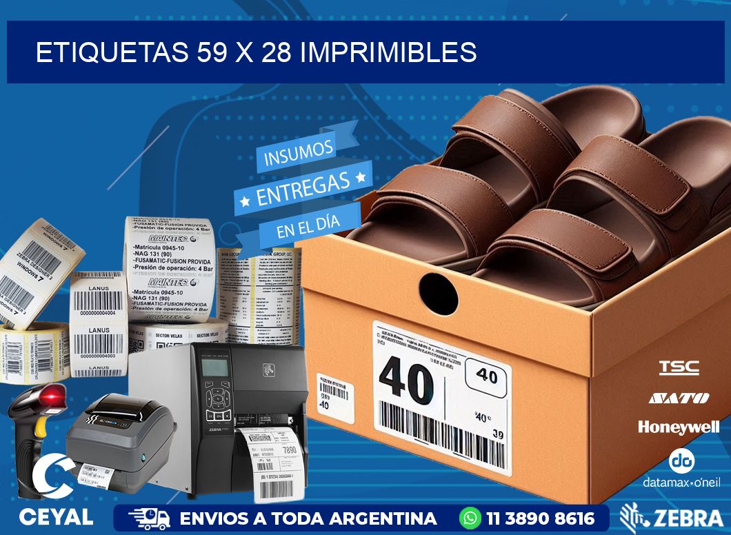 ETIQUETAS 59 x 28 IMPRIMIBLES
