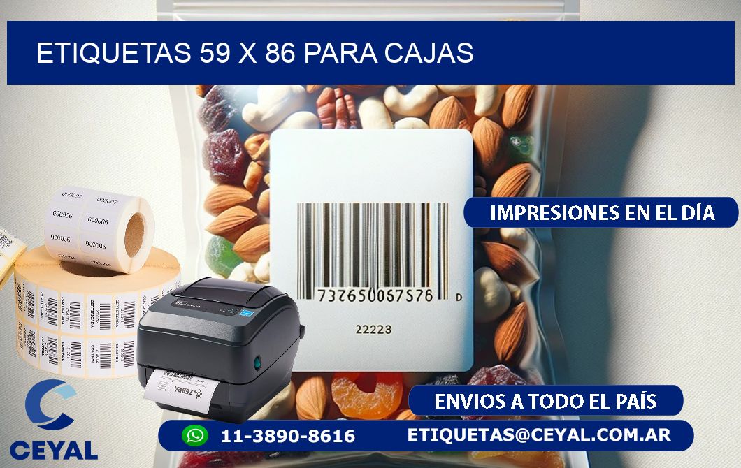 ETIQUETAS 59 x 86 PARA CAJAS